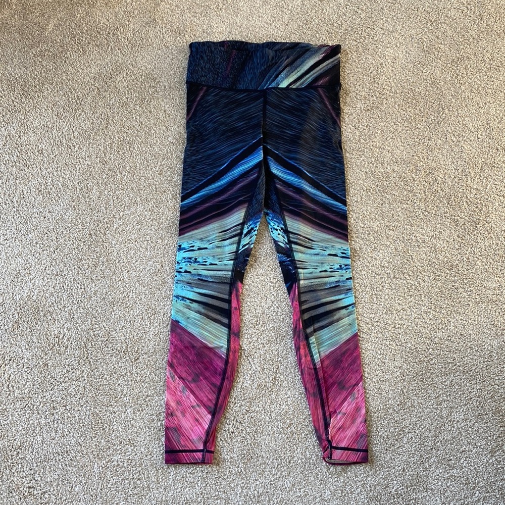Lululemon Running Tight In Multi Color Size 8 - image 1